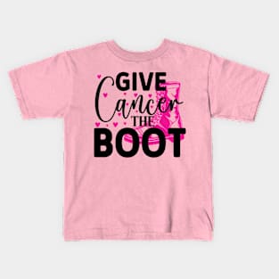 Give Cancer the Boot Kids T-Shirt